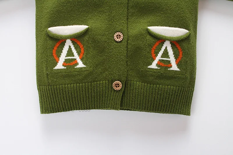 Fashion Letter Baby Sweater Long Sleeve O-Neck Cardigan For Boys Rabbit Hair Warm Soft Girls Sweater Autumn Baby Boys Clothing (9)