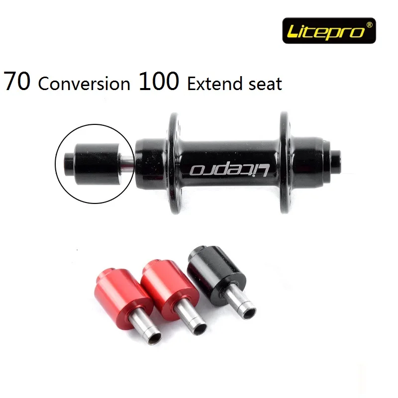 

Litepro Front Hubs 74mm Conversion 100mm Extend seat Bicycle Refiting Hubs Conversion Accessories Most Cycling Hub Usable