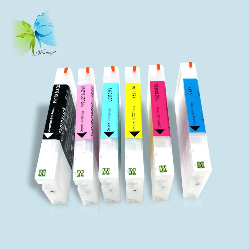 Многоразовый картридж с чернилами 280 мл 6 цветов для принтера Epson D700 BK C M Y LC LM|ink