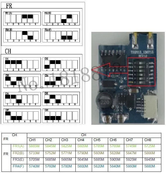 Boscam TS5823 Mini FPV Tx Only 7.3g 5.8Ghz 32Ch 200mW AV Transmitter Module DJI Phantom 2 QAV250