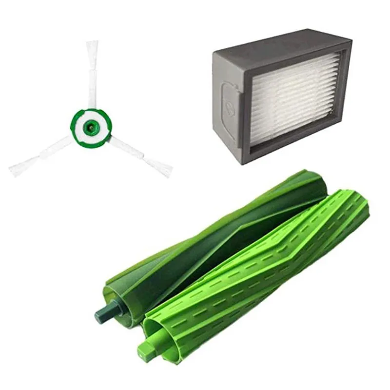 

1 * Hepa фильтр + 1 * боковая щетка + 1 * рулон кисти для iRobot Roomba i7 E5 E6 I Series робот пылесос запасные части