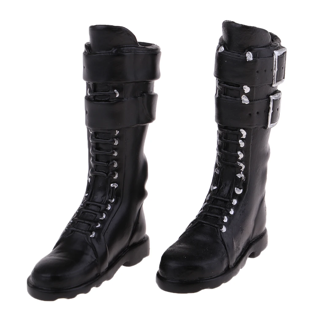1//6 Flat Boots Shoes for 12/'/' Phicen Sideshow HOT Toys Female Action Figure