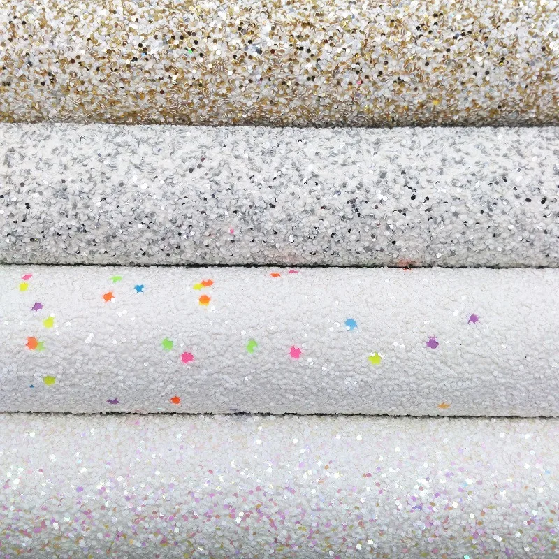 

1PCS A4 SIZE 21X29cm Chunky Glitter Leather For Bow DIY handbags shoes MK071A