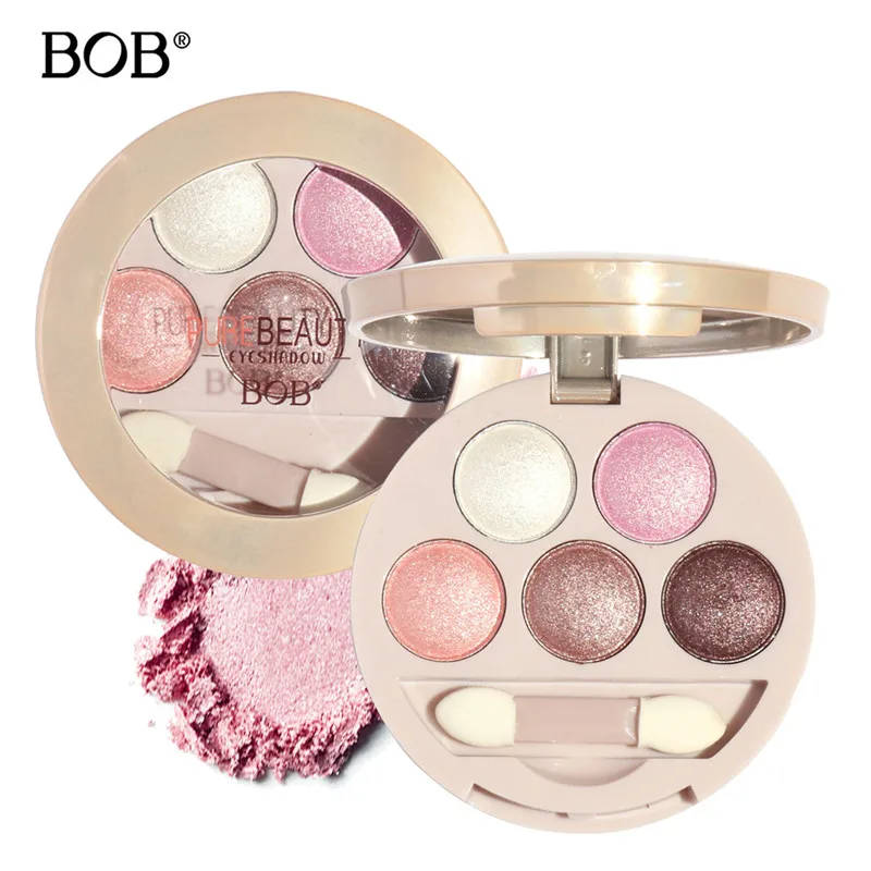 Korea Brand BOB 5 Color Eye Shadow Palette Eyes Makeup Beauty Eye