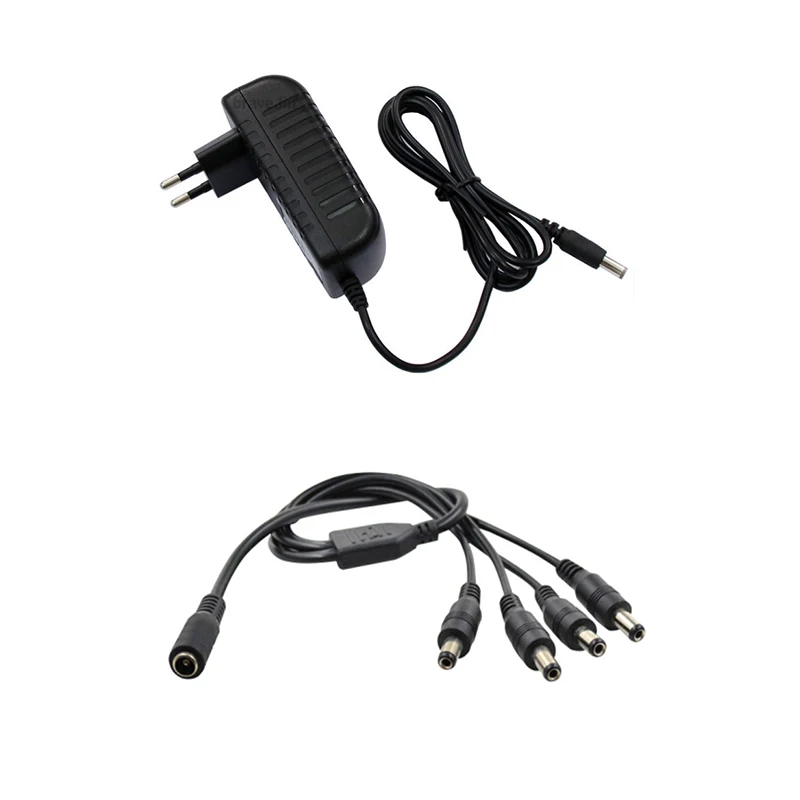 

DC 12V for 4 camera Video Surveillance System