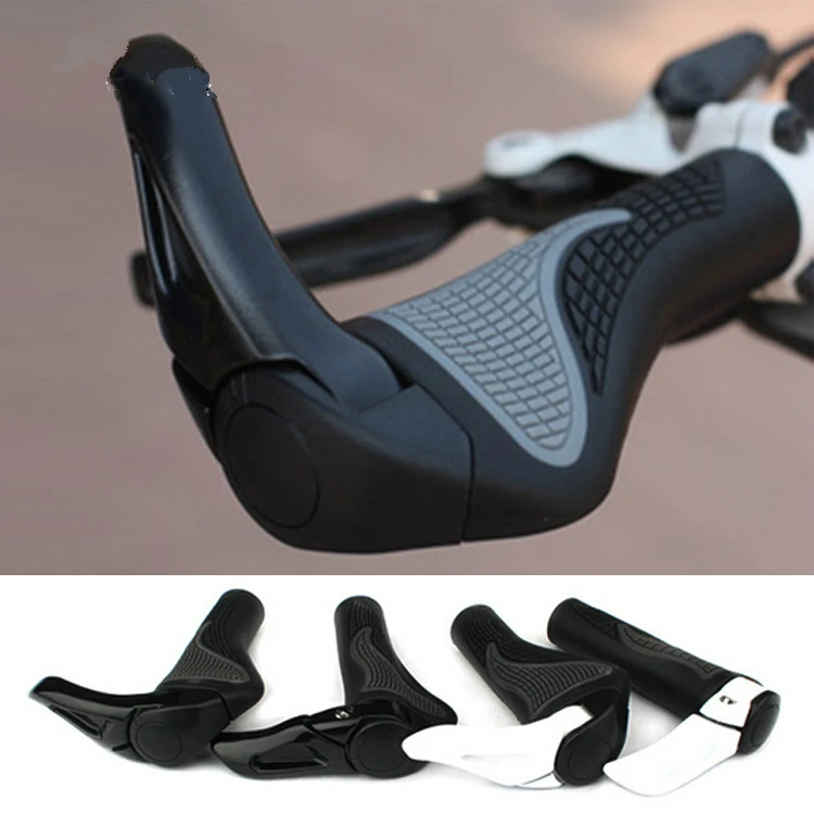 2 Color Cycling Lockable Handle Grip with Palm Rest Anti Slip for Bicycle MTB Road Bike