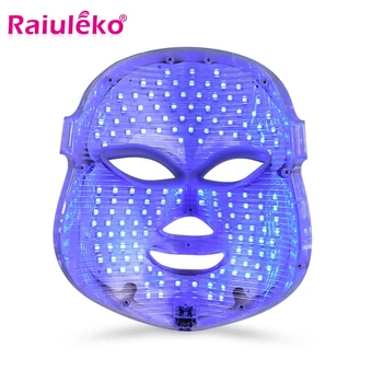

Ultrasonic LED Facial Mask Electric 7 Color Rejuvenation Phototherapy Acne Wrinkle Removal Anti-Aging SKin Spa Beauty Treatment