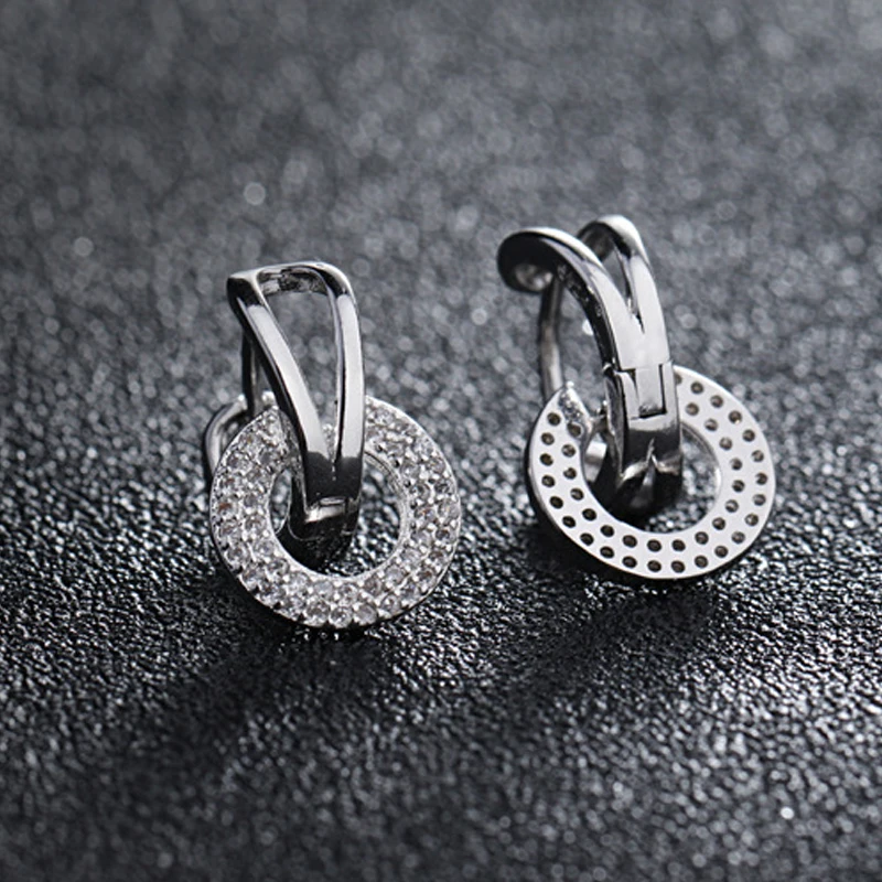 925 Sterling silver stud earrings wedding (4)