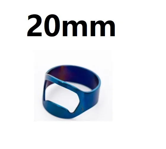 1 шт. Портативное Многофункциональное красочное кольцо из нержавеющей стали-форма открывалка для пива открывалка для бутылок диаметр 20 мм 22 мм 24 мм кухонные инструменты - Цвет: 22mm Blue