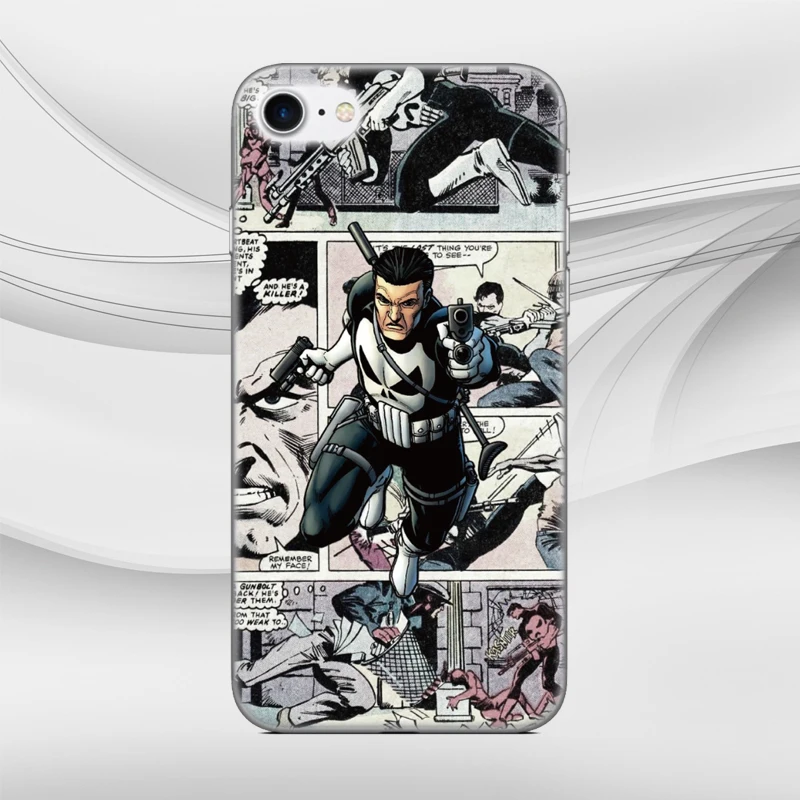 Герой комиксов Marvel Оболочка Чехол для iphone X XR XS MAX 5 5S SE 6 6S 7 8 9 Plus для iPod Touch 5 6 Чехол для телефона Coque Чехлы бамперы