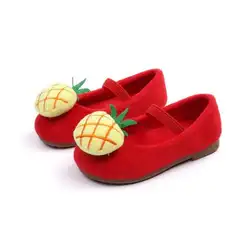 Осенняя детская модная милая мягкая обувь принцессы на плоской подошве с бабочкой для маленьких девочек, обувь из искусственной кожи с