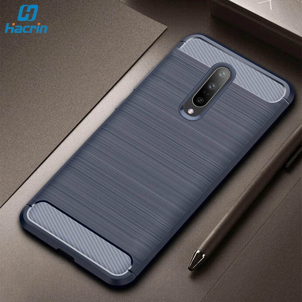 

Hacrin Case For Oneplus 7 Pro Case Silicon Soft Carbon Fiber Cover For Oneplus 7 Pro Oneplus 7 Case 1+7 Full Protective Bumper