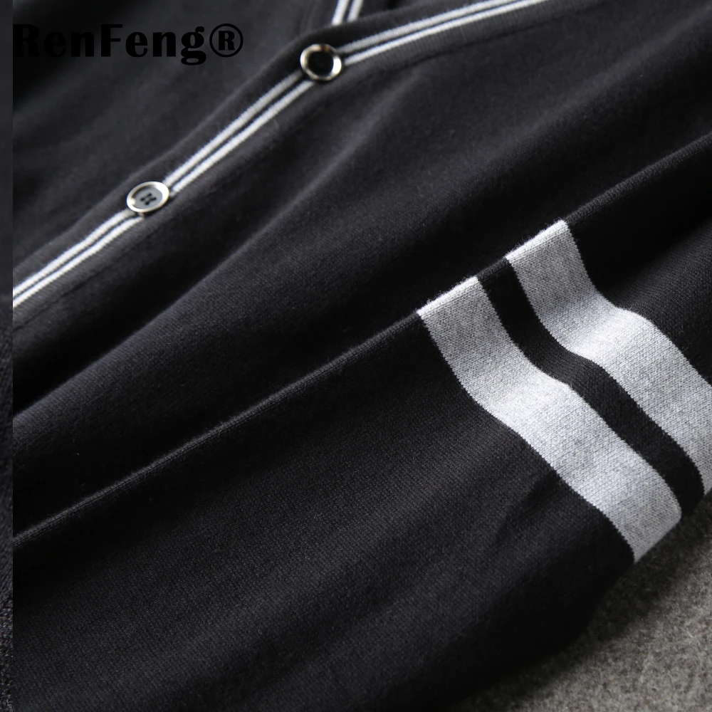 New Brand Sweater Men V-Neck Solid Striped Slim Fit Knitting Mens Sweaters Cardigan Male 2018 Autumn Fashion Casual Tops Sweter (8)