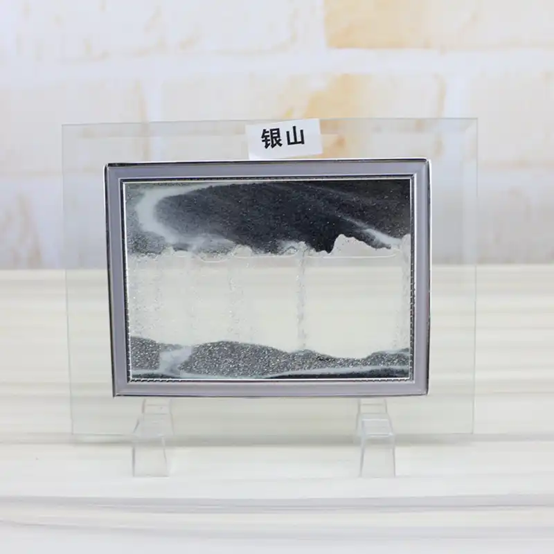 3D Quicksand Paintings Ornaments Home Decor Crafts Modern Art Moving Sand Glass