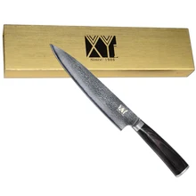 Japanischen Damaskus Messerset 8 Zoll Chef-messer Farbe Holzgriff damaskus Muster Klinge Küchenmesser Und Ein Geschenk Box Top Verkauf