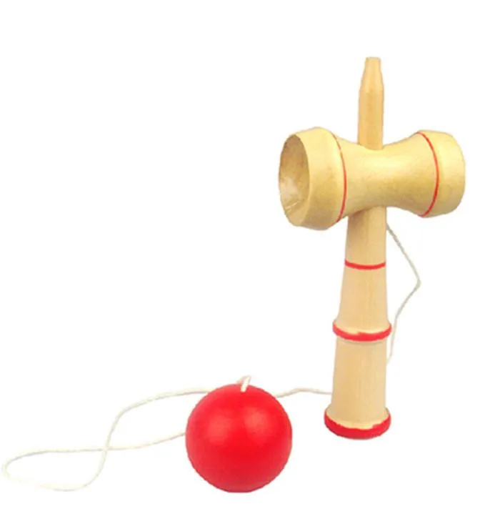 Japanese Kendama and Extra String Classic Toy Kids Skill Ball Cup Stick #2 