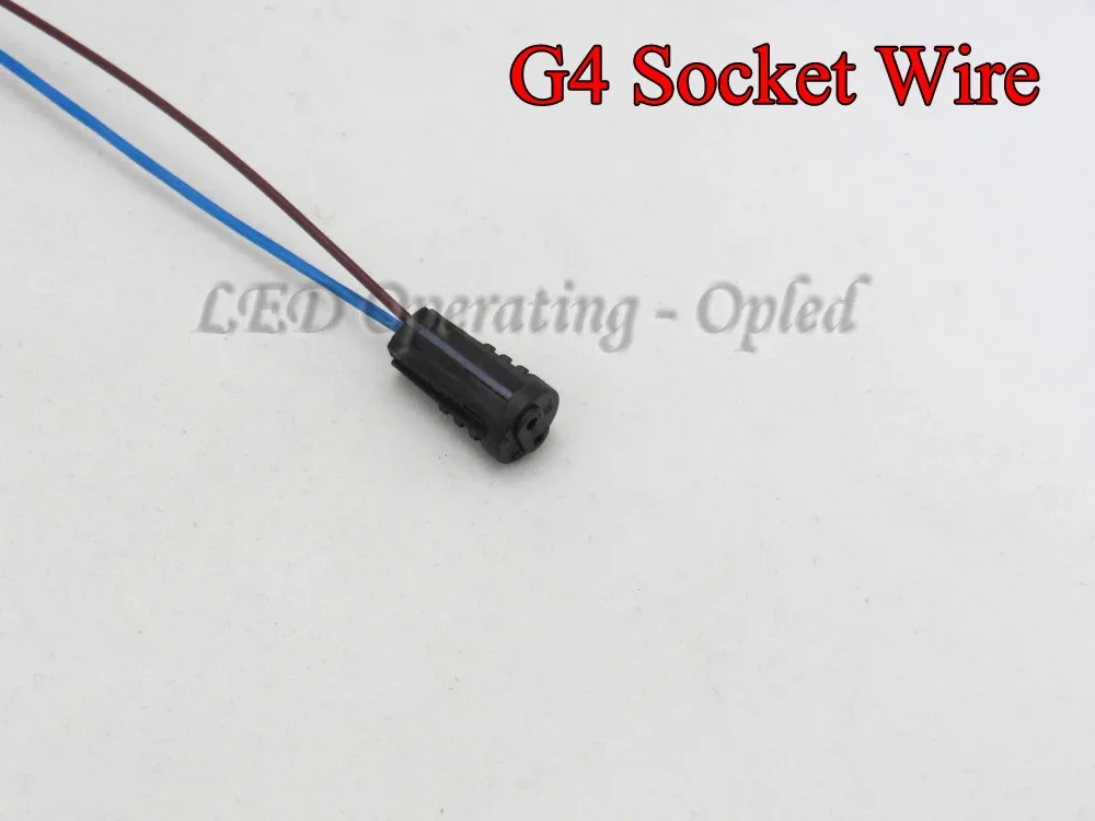 SAVE 5pcs high quality G4 Socket Wire for 12V-220V G4 Bulb LED Light (5pcs per lot)