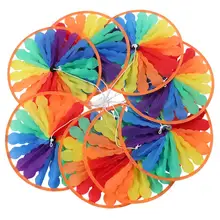 Современный дизайн декоративный ветер Spinn Радужная ветряная мельница сад открытый Крытый газон вечерние украшения