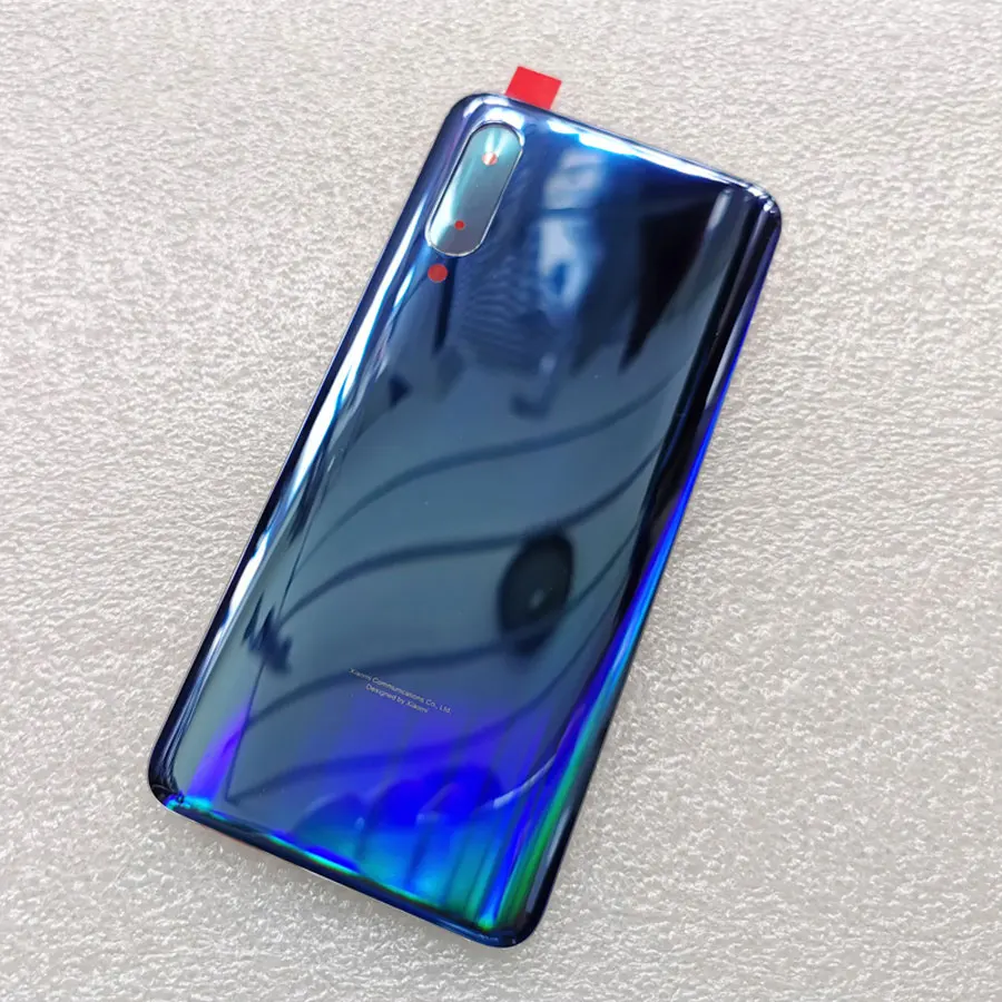 Gorilla glass для xiaomi 9 mi 9 mi 9 задняя крышка Задняя Дверь Замена Жесткий Чехол для батареи задняя крышка корпуса Explorer - Цвет: Blue