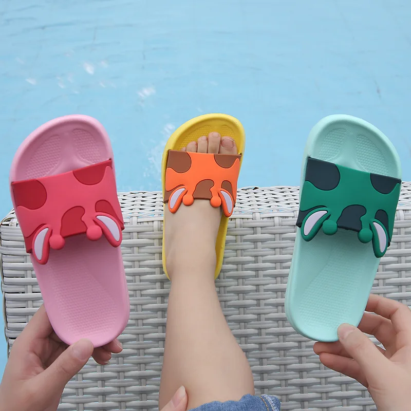 

Summer Slippers Kids Girls Beach Sandals Baby House Slippers for Boys Flat Flip Flop Children Non-slip Korea Home Casual Shoes