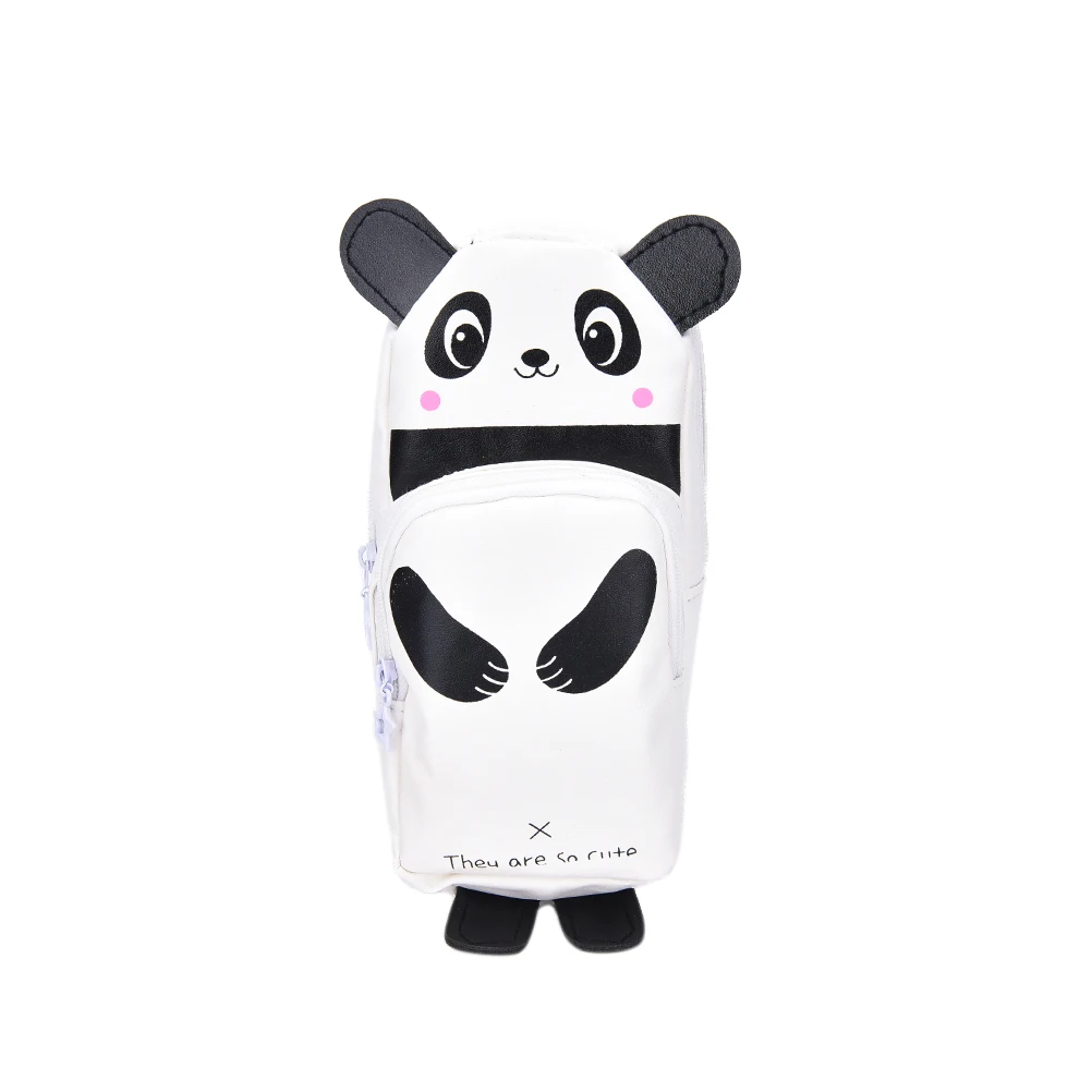 1 шт. большой емкости Kawaii панда кролик пенал PU многофункциональные косметички