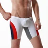 Low Rise Pouch Sexy Men Swimwear Swimsuit Trunks Long Bikini Boxers Shorts Man Beach Sea Board  Wear Shorts SEOBEAN Brand 1