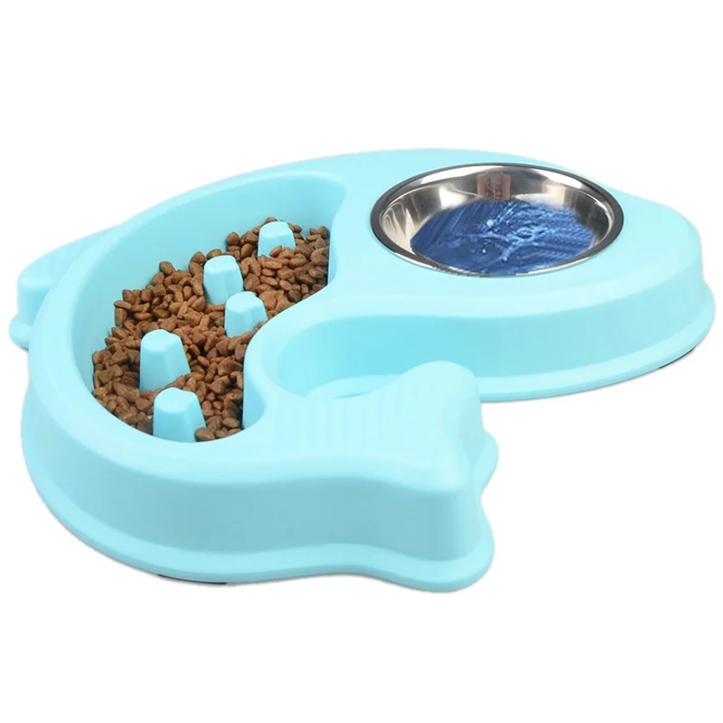 

Pet Dog Feeding Food Bowls Puppy Slow Down Eating Feeder Dish Bowel Prevent Obesity Dogs Supplies 2018 New