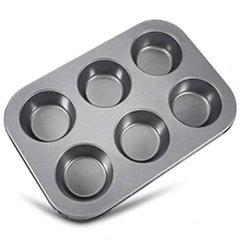 DIY Baking Tools Non-stick Steel Cupcake Mold Egg Tart Baking Tray Dish Muffin Cake Mould Biscuit Pan Bakeware Cupcake Pan Mould