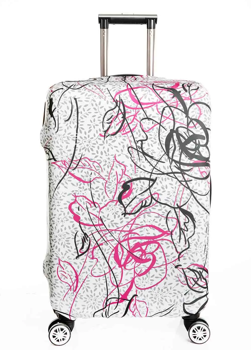 Cute 3D Lovely Bike With Balloons And Flowers Pattern Luggage Protector Travel Luggage Cover Trolley Case Protective Cover Fits 18-32 Inch Cute 3D Lovely Bike With Balloons And Flowers Pattern Luggage Protector Travel Luggage Cover Trolley Case Protective Cover Fits 18-32 Inch