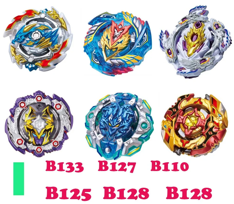 Набор топов пусковых устройств Beyblade Toupie Metal God Burst spinning top Bey Blade Blades Toy bay blade bables - Цвет: I 6PCS