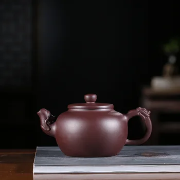 

Sand Pot Wholesale Original Purple Mud Shuanglong Pot Genuine Yixing Handmade Teapot Kungfu Teaware Set Special Price