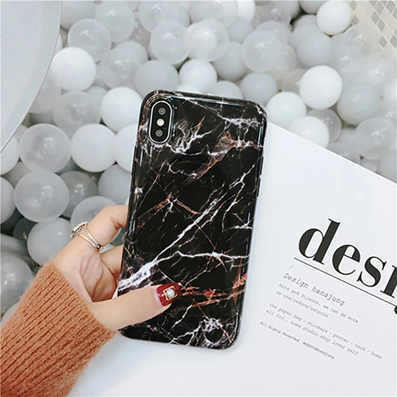 Мраморный чехол для Apple iPhone, ТПУ, Мягкий защитный чехол для телефона, чехол для iPhone X, чехол для телефона, funda для iPhone X, 5,8 дюймов