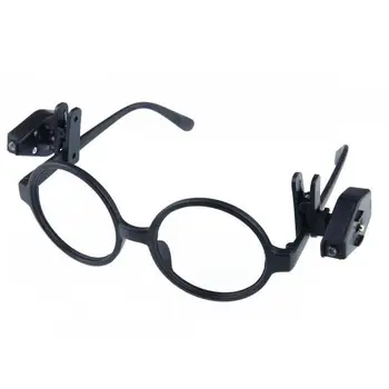 

Mini Flashlight Glasses Reading Lamp Eyeglass Clip Lantern Adjustable Universal Eyeglasses Lamp Flexible Book Reading Light