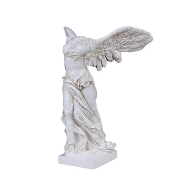 

Winged Victory Goddess Nike of Samothrace Statue Greek Roman Figurine Resin