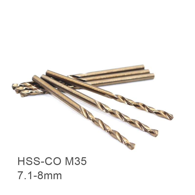1pc Cobalt Drill Bit Co Steel Alloys Straight Shank Twist Drilll 9.1 mm à 12.0 mm
