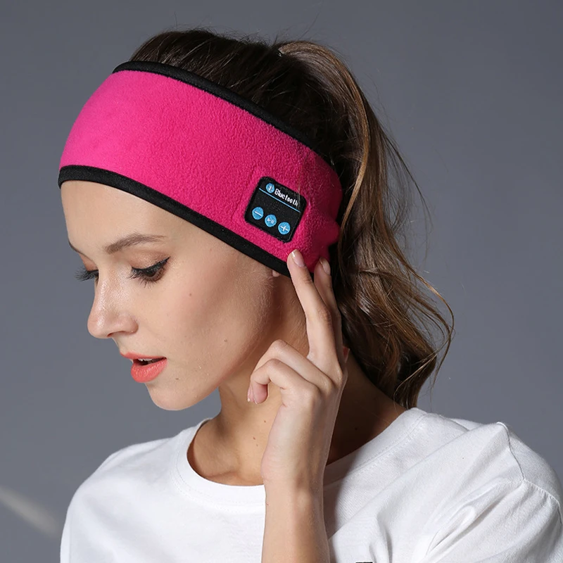 

Wireless Bluetooth Headphone Sleep Headband Hat Soft Warm Sports Smart Cap Smart Speaker Stereo Scarf Headset with Mic