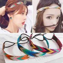 Ethnic Boho Embroidery Headbands For Girls Women Vintage Hair Accessories Braid Elastic Hairband Bohemian Rubber Headband цена Ethnic Boho Embroidery Headbands For Girls Women Vintage Hair Accessories Braid Elastic Hairband Bohemian Rubber Headband цены онлайн