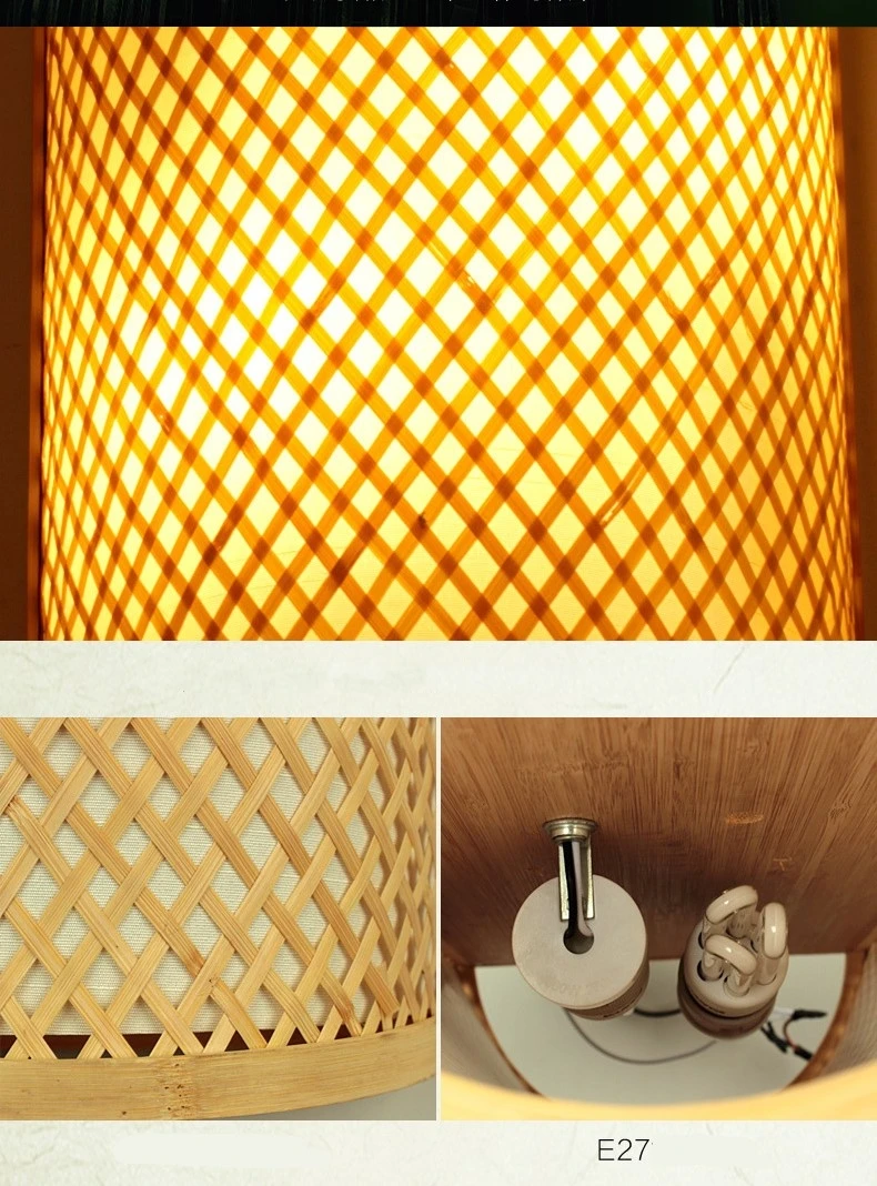 Бамбуковая лампа креативный Китайский Японский бамбуковая лампа ручной работы гостиная настенный светильник бамбуковый настенный