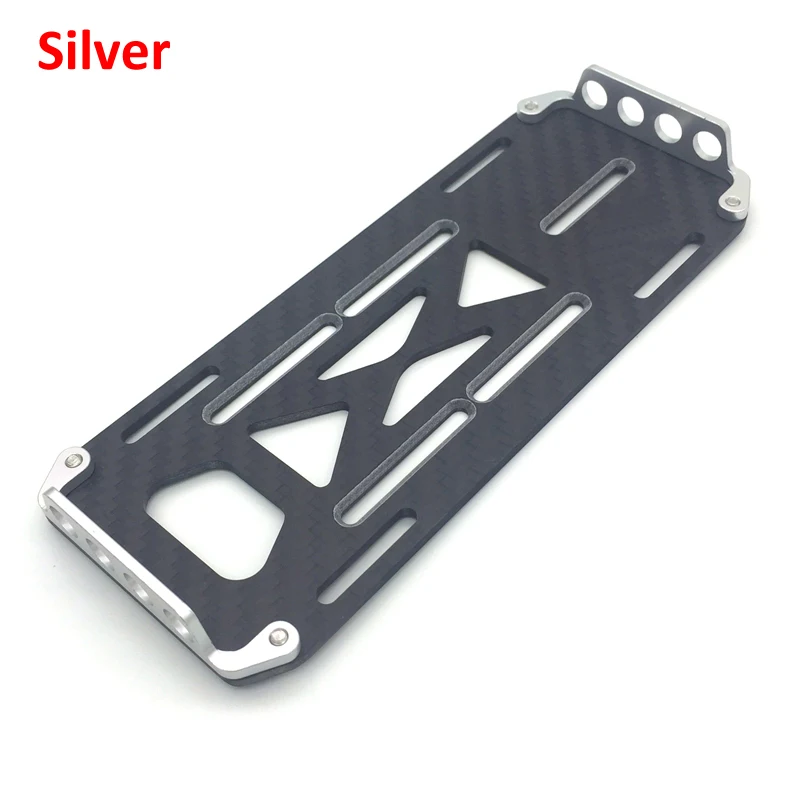 

1PC SCX10 Climbing Car Frame Battery Mount bon Fiber+Metal Holder for Rock Crawler RC Spare Parts
