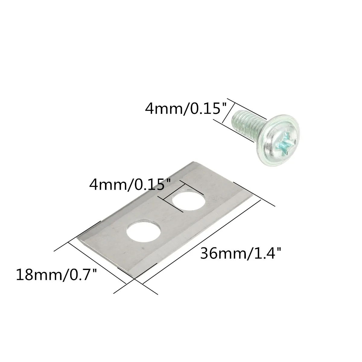 9 шт. замена лезвия косилки из нержавеющей стали с винтом для WORX LANDROID 36x18x1 мм