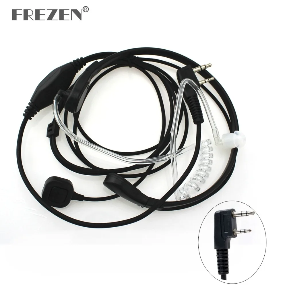 Throat Microphone Mic PTT Laryngofon Air Tube Headset Earpiece For Baofeng Walkie Talkie CB Radio UV-5R UV B5 GT-3TP UV-5X headset acoustic air tube earpiece earphone ptt for vertex standard vx131 vx230 vx231 vx261 walkie talkie