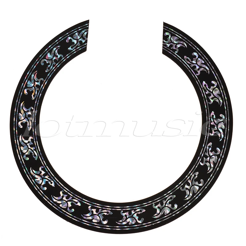 Artibetter 3pcs Guitar Rosette Soundhole Decals Inlay Stickers Decals for Acoustic Guitar Tenor Ukuleles Musical Instrument Accessories