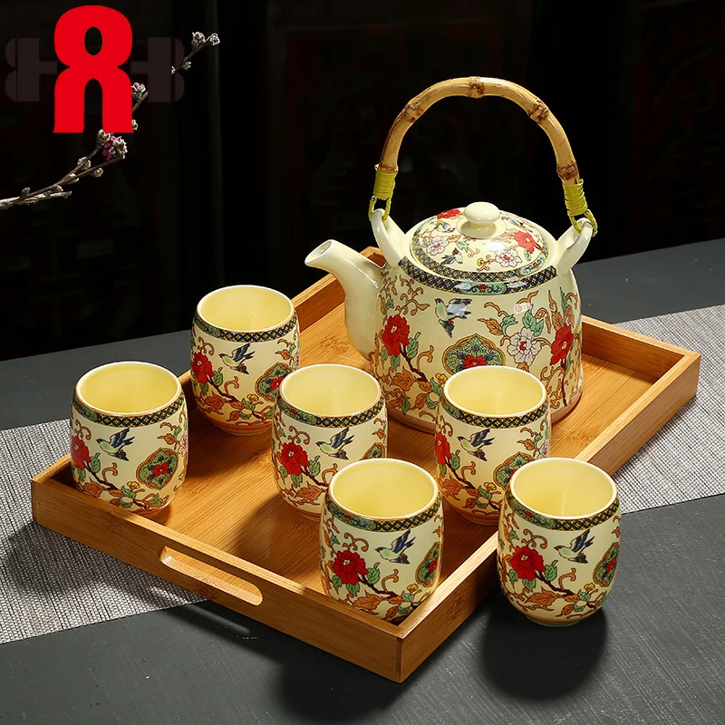

ceramic tea set,exquisite ceramic teapot,gaiwan,teacup,drinkware Travel suit Kung Fu Tea Set,A portable coffee pot