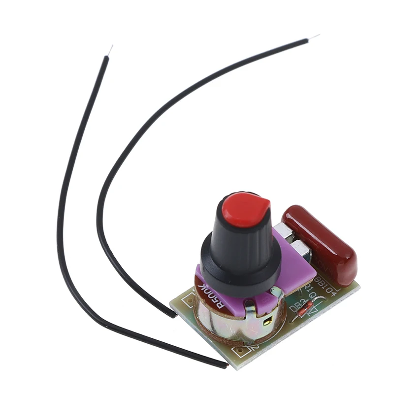 100W Dimmer Module Diy Kit With Switch Potentiometer Speed Regulation Module