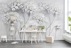 [Самоклеющиеся] 3D лес цветок дерево 42 обои настенной росписи стены печати настенные наклейки