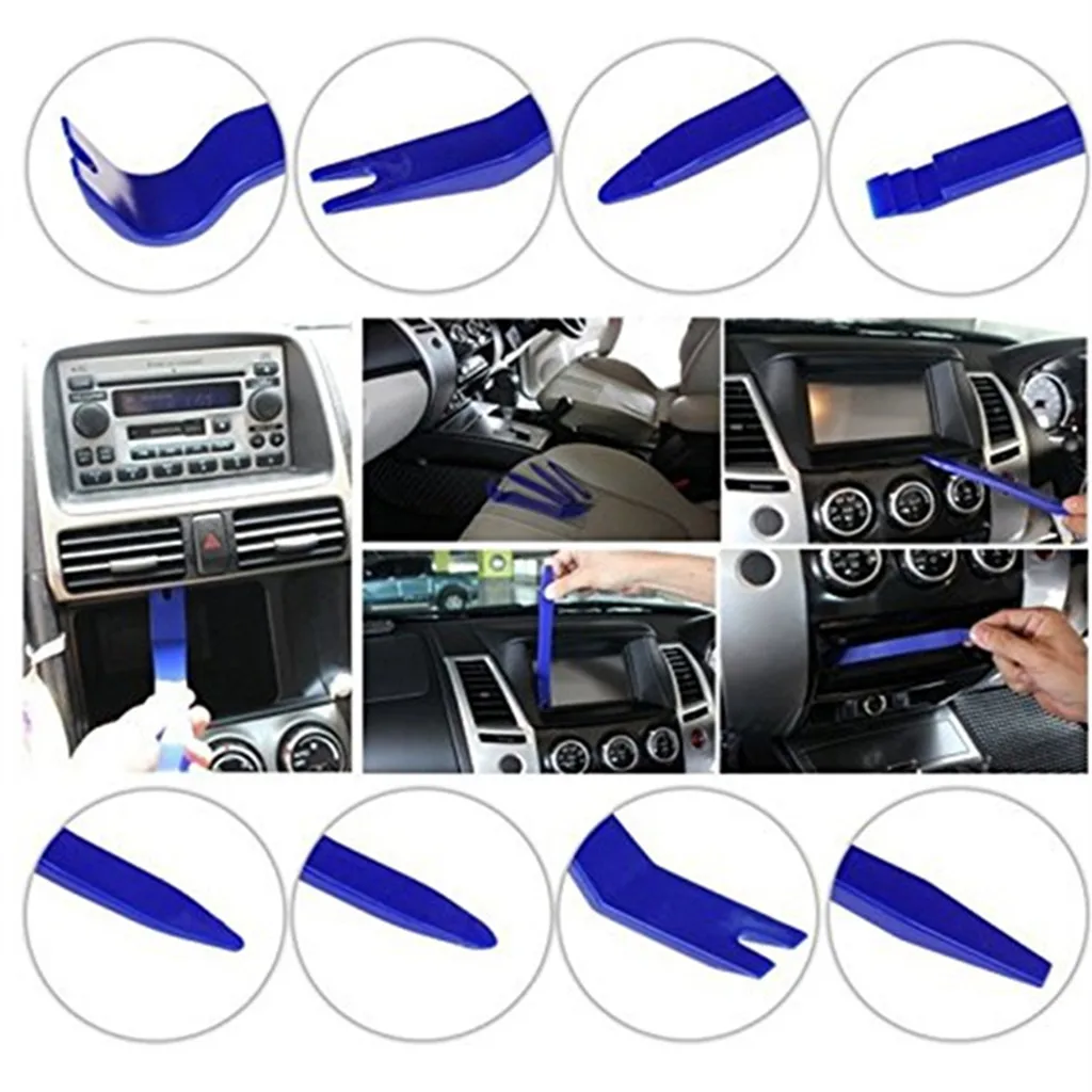 5PCS/Set Auto Radio Stereo Removal Tool Door Panel Interior Window Refit Trim Molding Upholstery Clip Retainer Pry Kit