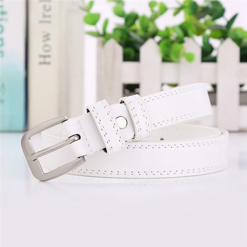 Fashion Ladies Leather Lined Jeans Belt  Belt Hollow Lesisure Double Cable Belt for women fashion accessories 40FE1317
