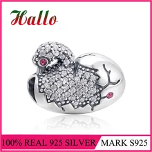 Китайский мандарин утка серебряные подвески бусины из природного камня подходит plata de ley 925 breloque браслеты изготовление ювелирные изделия из Бижу