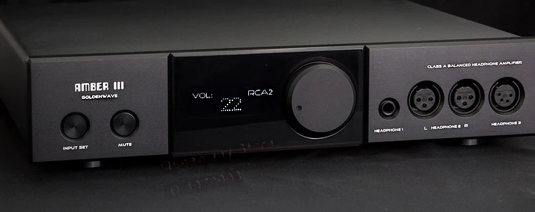 GoldenWave Amber 3 AMBER MK3 Headphone Amplifier Fully Balanced Pure Class A Headphone 120W Power Supply AC 220V 50/60Hz