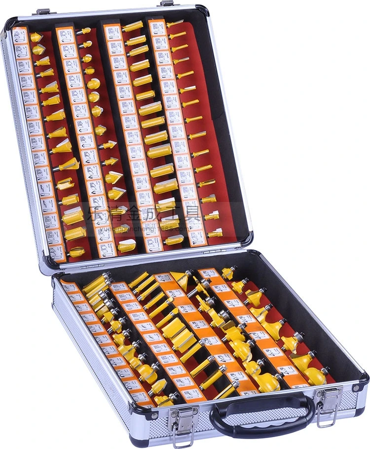 100pcs Architectural Molding Router Bit Set - Shank Line knife Woodworking cutter Tenon Cutter for Woodworking Tools